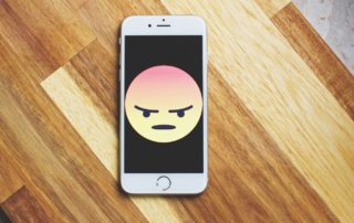 angry face phone