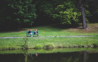 couple near water