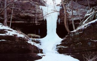 frozen waterfall